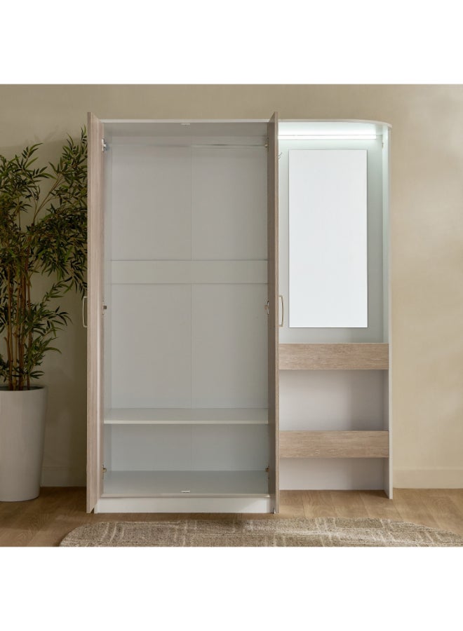 Home Box خزانة فانيليا ذات بابين مع رفوف مفتوحة للبالغين - Image 4